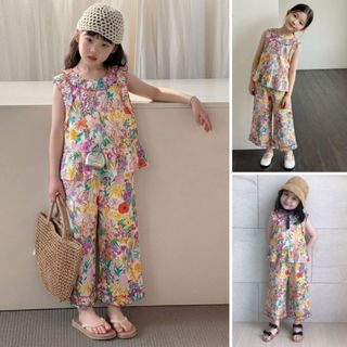 Hana Babywear ชุดเด็กผู้หญิง พร้อมส่ง ชุดเซ็ทเสื้อ+กางเกงลายดอกไม้ K3124821