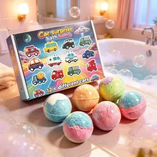 📌ยกบล็อก12ชิ้น📌Bath Bomb Gift Surprise ลูกบอลเกลืออาบน้ำละลายน้ำกลิ่นหอมมีตัวการ์ตูนธีมมหาสมุทร ของเด็ก ของเล่นเด็ก