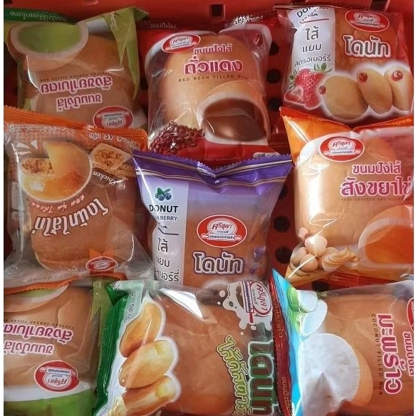 ขนมปังโดนัทรวม จำนวน 30 ห่อ