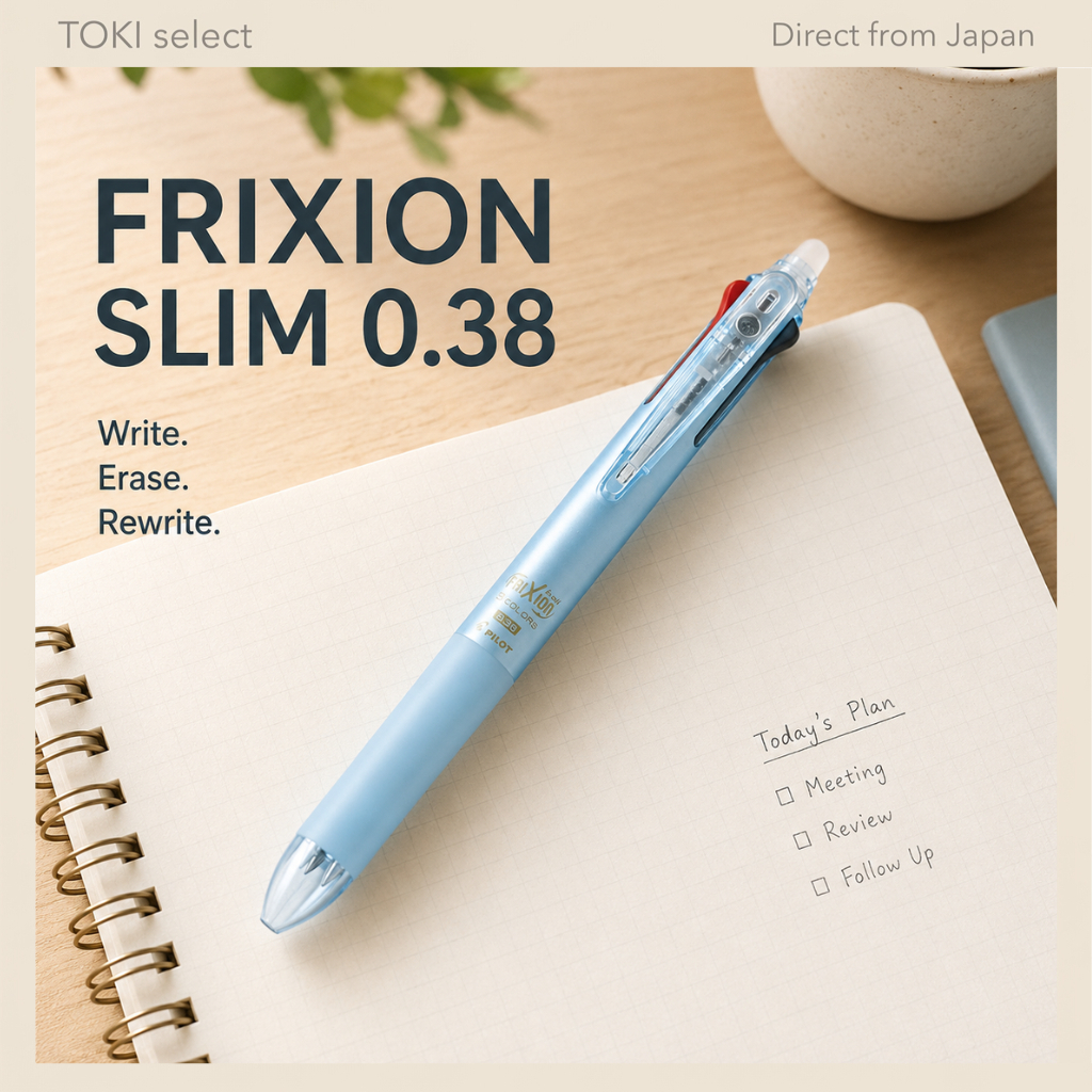PILOT Erasable 3-Color Ballpoint Pen FriXion Ball 3 Slim 0.38mm