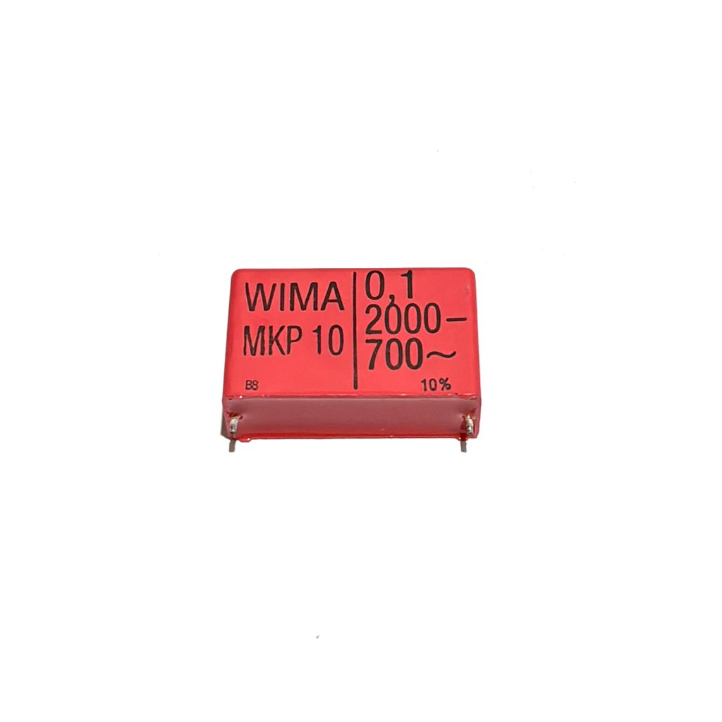 Capacitor ตัวบรรจุฟิล์ม WIMA MKP 10 0.1UF2000V 700V (สินค้าถอดจากแผนวงจรยังไม่ผ่านการใช้งาน)