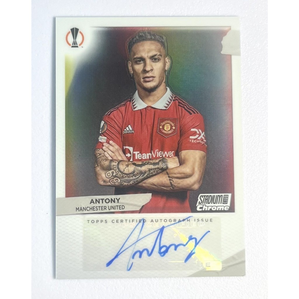 การ์ดฟุตบอลลายเซ็น 2023 Topps Stadium Club UEFA Europa League  Anthony