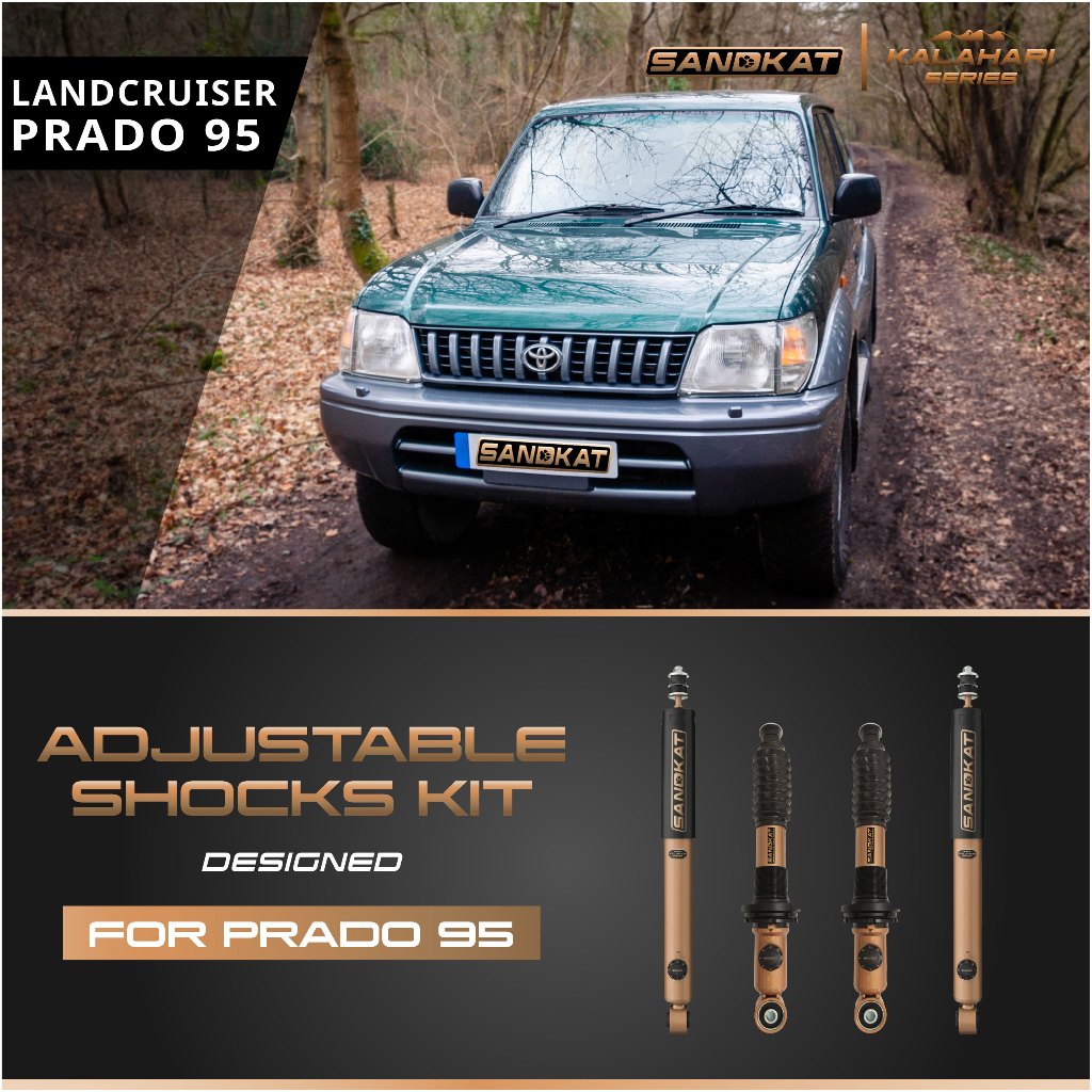 ชุดโช๊ค ปรับ 8 ระดับ Adjsutable Shocks Toyota Prado 95 ( STD, UP 2")