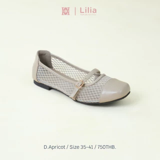 iamJinny JN179 รุ่น Lilia Mary Jane สีครีมเข้ม