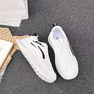[LN9019] รองเท้ากีฬาสำหรับผู้หญิง รองเท้าลำลองสำหรับใส่ทุกวัน พื้นรองเท้าหนา สวมใส่สบาย มีไซส์ 36-42