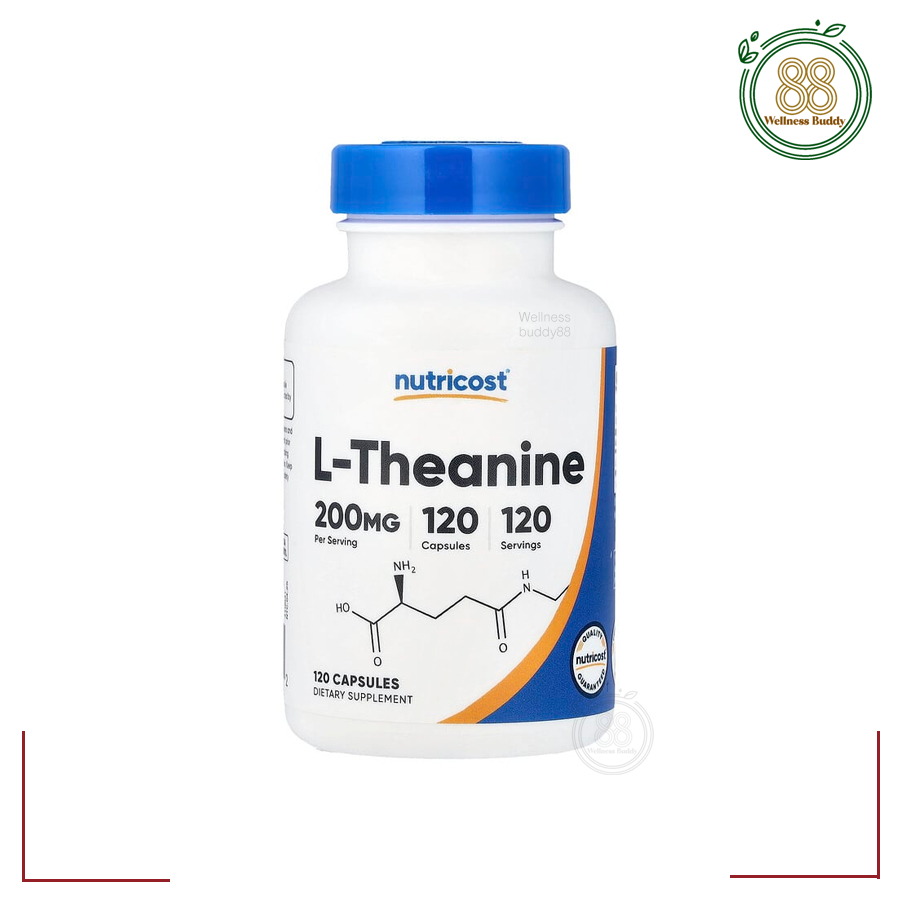 Nutricost, L-Theanine, 200 mg, 120 Capsules