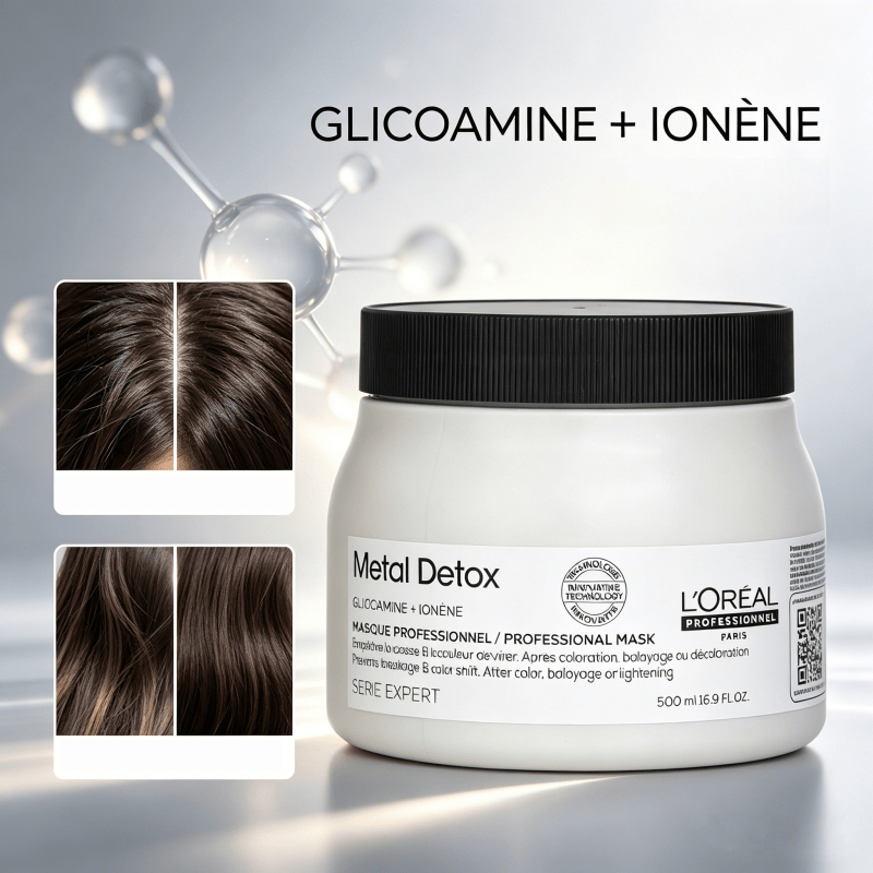 LOREAL Metal DX มาส์กล้างสารพิษโลหะ สำหรับผมทำสีและดัด ช่วยบำรุงลึก ผมนุ่มเงางาม 500ml