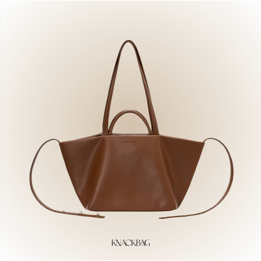 KNACKBAG - Shopper bag - กระเป๋าช้อปเป้อแบ็ค ทรงช้อปปิ้งแบ็ค วัสดุหนังเรียบ