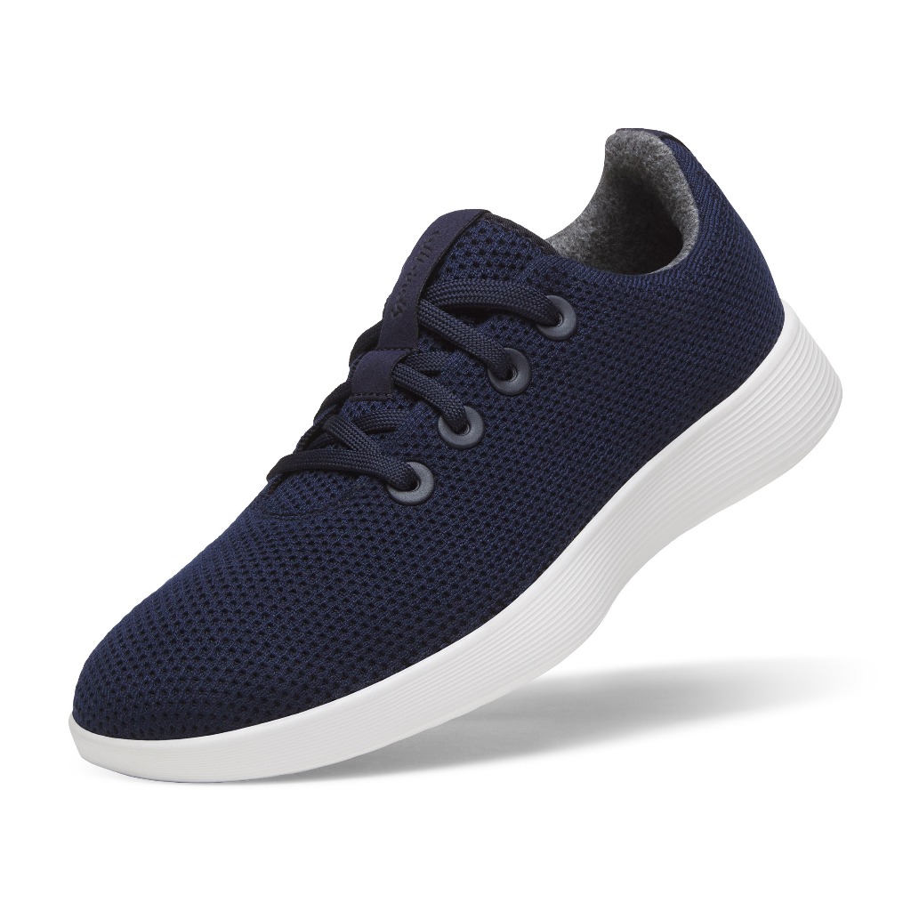 Allbirds รองเท้าสนีกเกอร์ผู้ชายรุ่น Tree Runner NZ Dark Navy (Blizzard) รูปที่ 2
