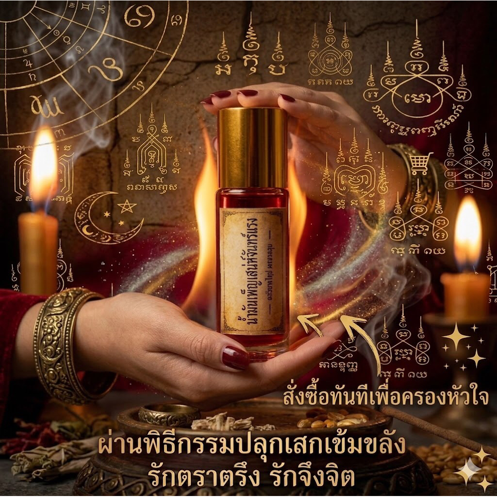 น้ำมันม้าเสพนาง สีผึ้ง น้ำมันเสน่ห์ เรียกผัว เรียกรัก น้ำมันเพ็ญเสน่ห์จันทร์ *แรงขลัง