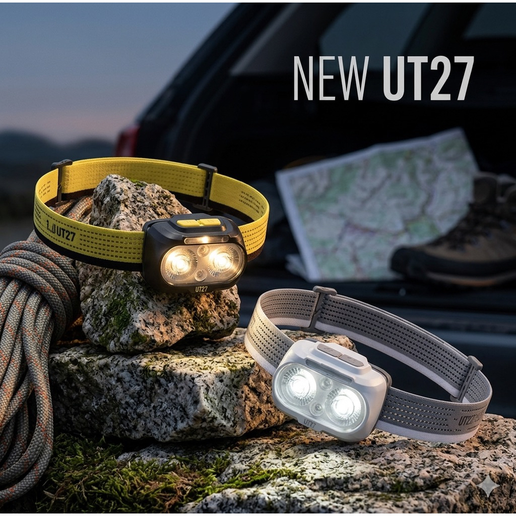 ของแท้100% UT27 Pro Dual Beam ฟิวชั่น Elite 520 Lumens CREE XP-G3 S3 LED สีขาว + ไฟสีแดงวิ่งไฟหน้า + USB-C แบตเตอรี