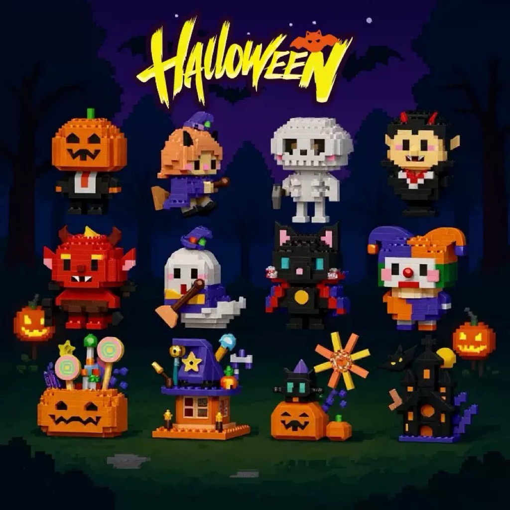 ตัวต่อนาโน Size M - Lele Brothers - Halloween Series