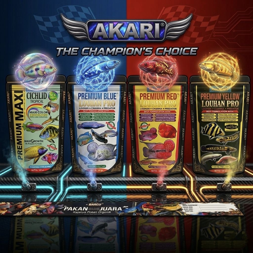 Akari Louhan Pro อาหารสำหรับปลาช่อนและปลาสวยงาม