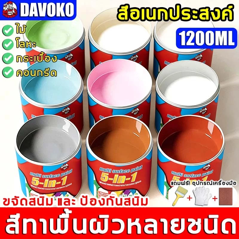 JOCBO 5 in 1 สีกันสนิมโลหะ ไม่เป็นสนิมและไม่กัดกร่อน50 ปี ทากันสนิม สูตรน้ำ ไม่มีกลิ่นเหม็น ใช้ได้ทั้งภายในและนอก