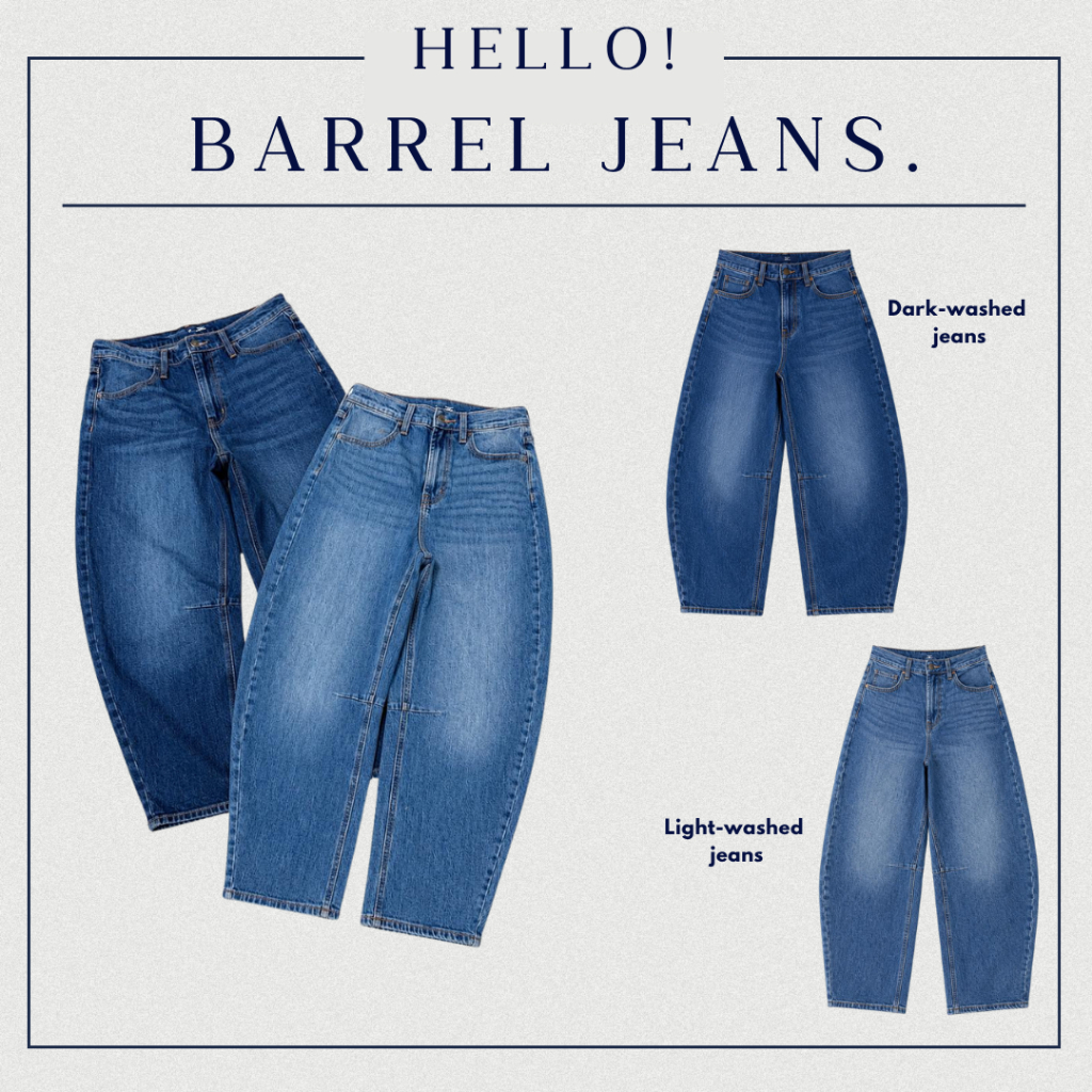 กางเกงยีนส์ผ้ายืด ทรง Barrel สาวอวบ Boozyshopxxl F1370