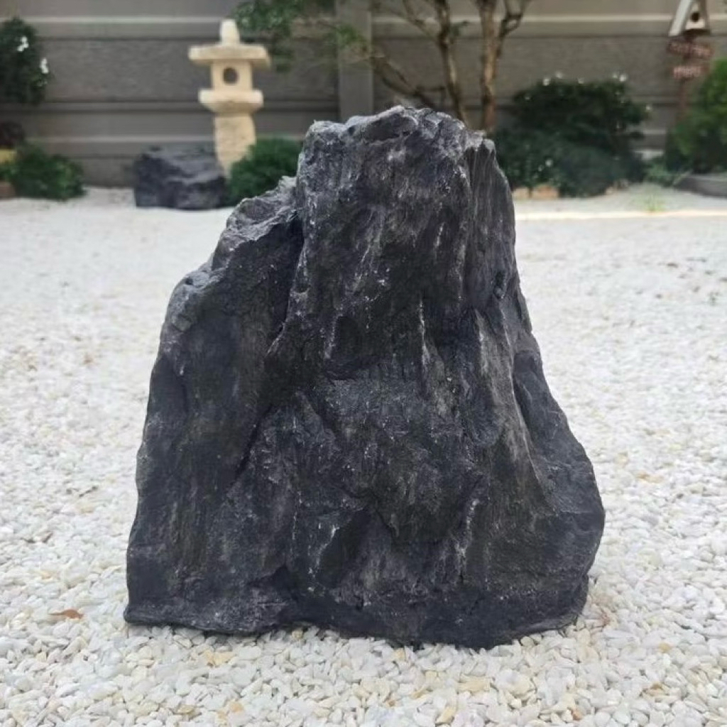 Small Zen Stone หินแต่งสวนญี่ปุ่น ก้อนเล็ก มินิมอล | หินจัดสวน ของแต่งบ้าน แต่งคาเฟ่ งานเรซิ่นไฟเบอร์กลาส น้ำหนักเบา​