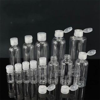 ขวดแบ่งใสอเนกประสงค์ 10 ชิ้น/แพ็ค 10ml 30ml 60ml 100ml ขวดพกพา ฝาเปิดปิดง่าย ไม่รั่วซึม