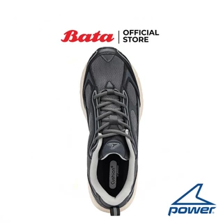 Bata บาจา Power รองเท้าผ้าใบสนีคเกอร์ ผูกเชือก สำหรับผู้ชาย รุ่น ZETA RELICS สีเทา รหัส 8902009