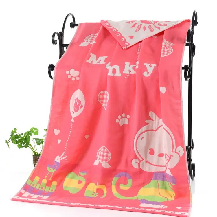 ผ้าเช็ดตัวอาบน้ำผ้าก๊อซราคาส่ง 70*140ซม มีรูปแบบให้เลือกหลากหลาย  ผ้า3 ชั้น