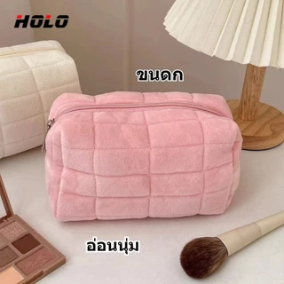 ins คลายความดัน หมอน กระเป๋าเครื่องสำอาง น่ารัก อ่อนนุ่ม ความจุขนาดใหญ่ แบบพกพา แพ็กเกจเก็บของ