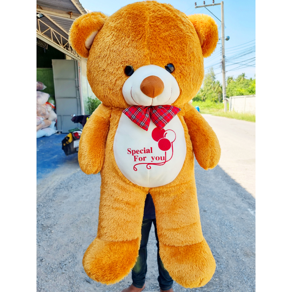 (สินค้าพร้อมส่งทุกวัน)🐻💖 ตุู๊กตาหมีขนปุย นุ่มแน่นตัวใหญ่ขนาด100-110เซน สินค้าตรงปก ถูกที่สุดและส่งไวมาก มีเก็บปลายทาง