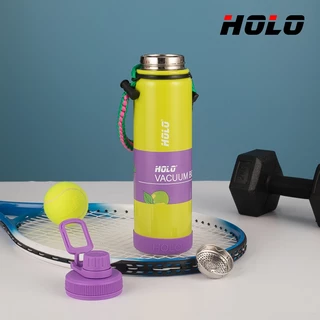 HOLO สแตนเลส 304 แก้วน้ำกีฬามีสายหิ้ว ความจุขนาดใหญ่ 1000ml ขวดสุญญากาศ
