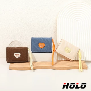 HOLO กระเป๋าเงิน แฟชั่น อเนกประสงค์ กระเป๋าสตางค์สุภาพสตรี สั้นค่ะ