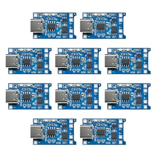 10PCS Type-C Micro Mini 5V1A 18650 TP4056 แบตเตอรี่ลิเธียมโมดูลชาร์จบอร์ดป้องกันฟังก์ชั่น Dual 1A Li-ion