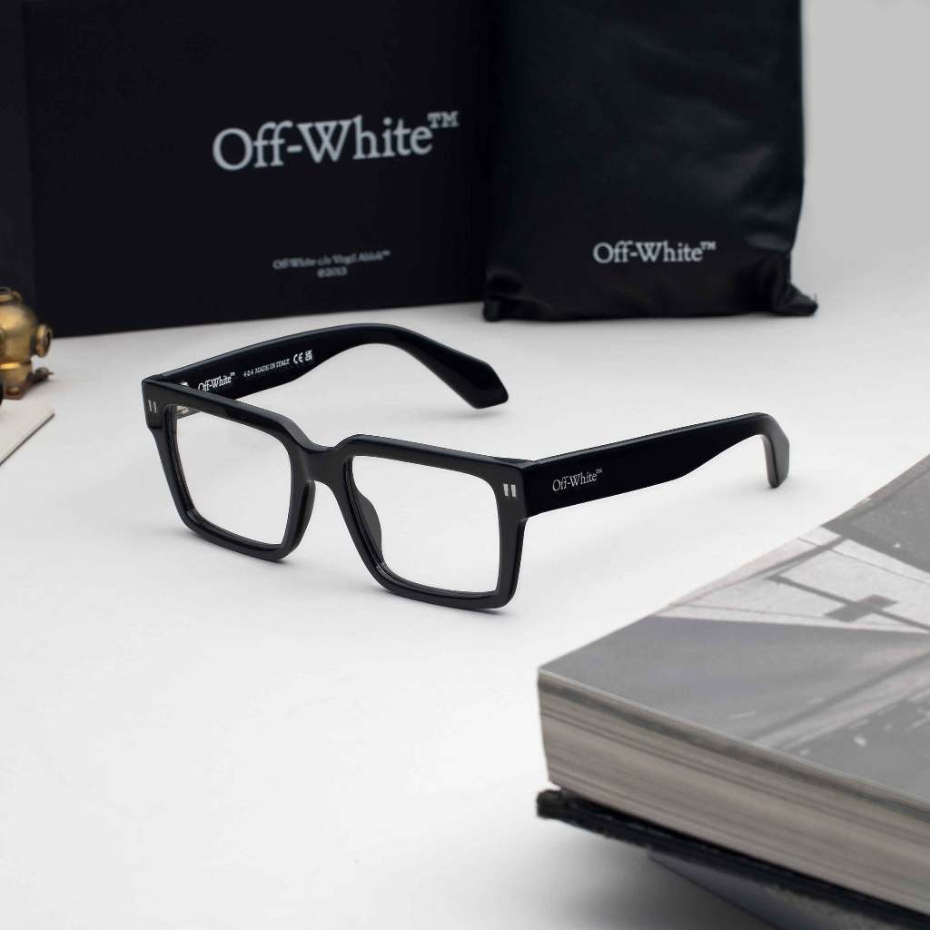 กรอบแว่นตา Off-White รุ่น OERJ054 1000 SIZE 53 MM. (BLACK)**Sale ไม่มีประกัน**