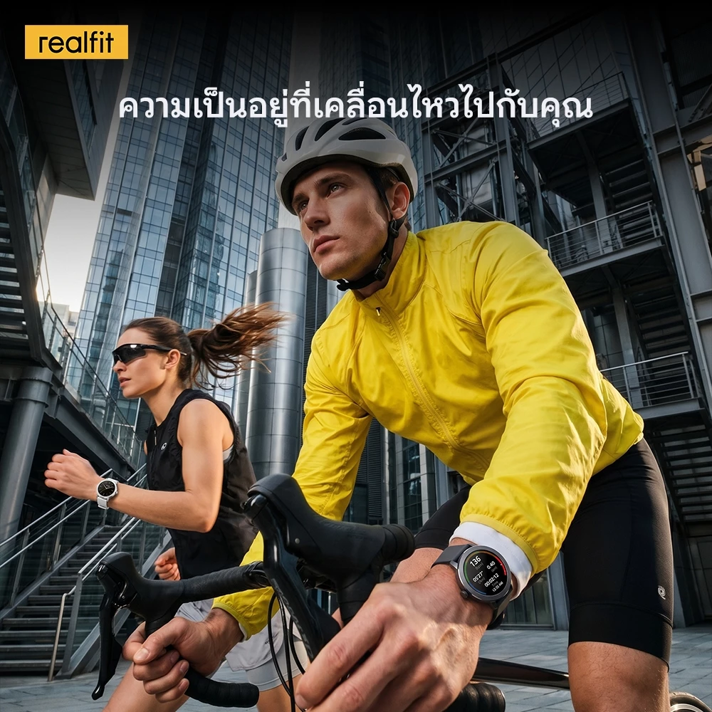 REALFIT Smart Watch AMOLED 1.43" โทร Bluetooth ติดตามการนอนหลับ วัดความดัน วัดชีพจร SpO2 สุขภาพ 24 ชม. แบต 14 วัน thumbnail 8