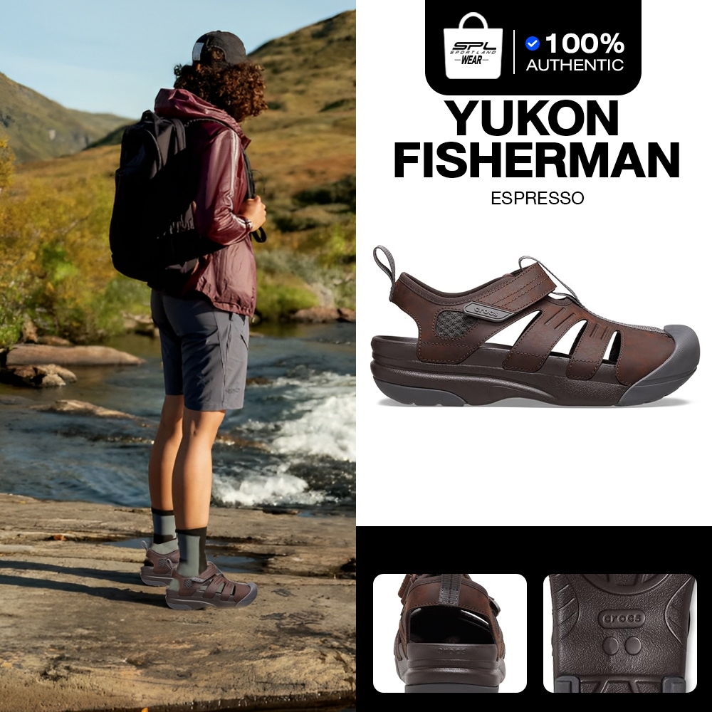 Crocs รองเท้าแตะ รองเท้าลำลอง รองเท้าเดินป่า สำหรับผู้ชาย Yukon Fisherman 209875-206 (3290)