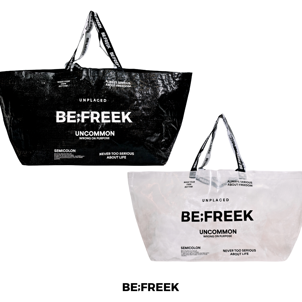 BE;FREEK กระเป๋าอเนกประสงค์ BE;FREEK LOGO 2 สี SHOPPING BAG BE;FREEK LOGO 2 COLORS
