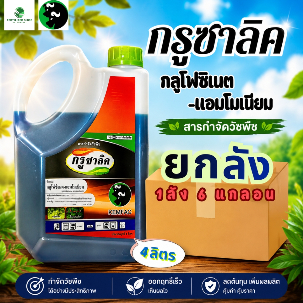 (ยกลัง4L*6) กรูซาลิค 4ลิตร เคมแฟค