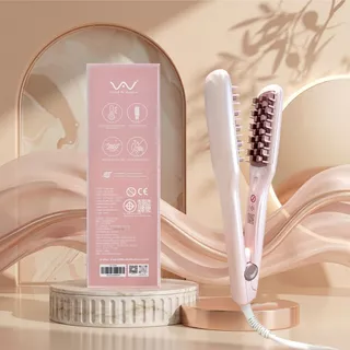 Vivid&Vogue เครื่องหนีบผม ที่หนีบผม เพิ่มวอลลุ่ม หนีบยกโคน ไอออนิค เครื่องม้วนผม หวีผม 3in1 แก้ปัญหามัน ผมบาง ผมลีบแบน