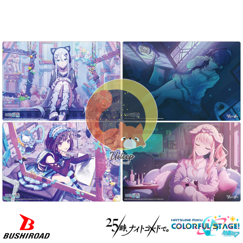 Bushiroad Rubber Mat  Project Sekai Colorful Stage! feat. Hatsune Miku : Yoisaki Kanade, Asahina Mafuyu, Ena, Mizuki