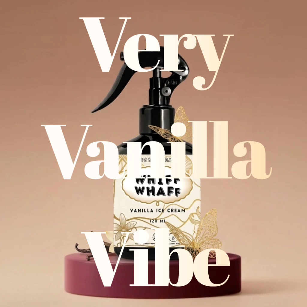 Whiffwhaff Vanilla Ice Cream น้ำหอมกลิ่นไอศกรีมมวนิลา Old Money สเปรย์กลิ่นคาเฟ่ ก้านหอมกระจายกลิ่น สเปรย์หอมปรับอากาศ