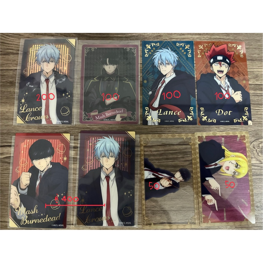 Goods MASHLE ศึกโลกเวทมนตร์คนพลังกล้าม การ์ด ผ้าเช็ดหน้า