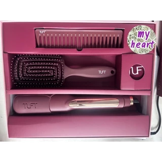 Tuft Maroon Edition เครื่องหนีบผม ขนาด 1 นิ้ว และ 2 นิ้ว สีแดง