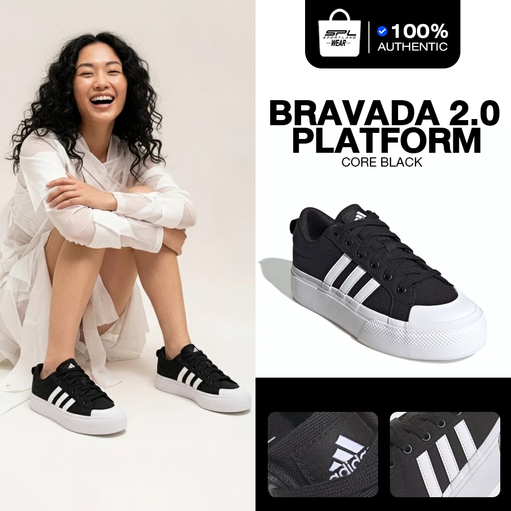 Adidas อาดิดาส รองเท้าผ้าใบ รองเท้าแฟชั่น W Bravada 2.0 IE2310 (2000)