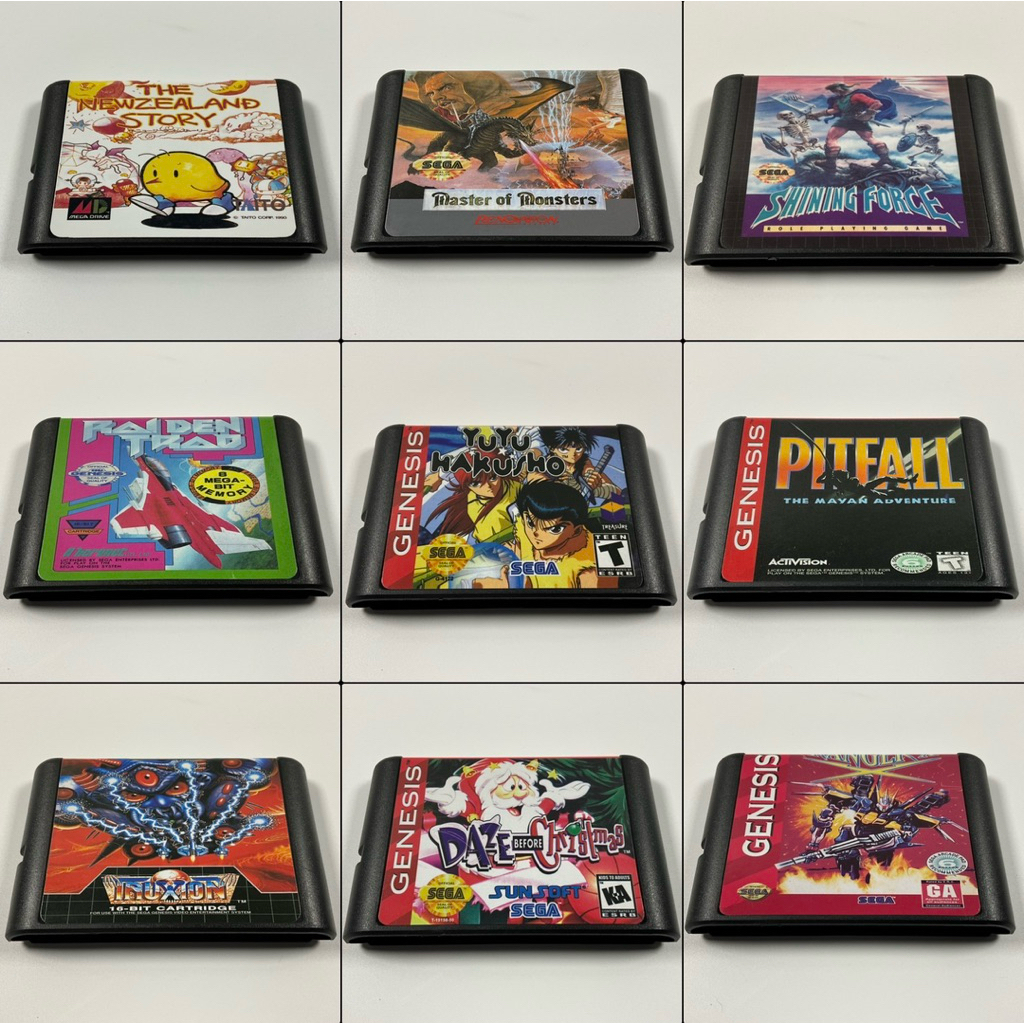 SEGA Mega Drive Copy Cartridge เกมตลับก็อป Sega Genesis Retro Game Collection หลายเกมให้เลือก