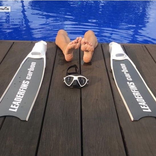 Leaderfins™ ฟินฟรีไดฟ์ รุ่น Pure Carbon ✅ สินค้าของแท้  💯 ผลิตจาก Carbon คุณภาพสูง Made in EU