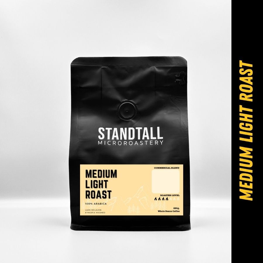 เมล็ดกาแฟคั่ว กลางอ่อน "Peachy Blend" Coffee Bean Medium-Light Roast