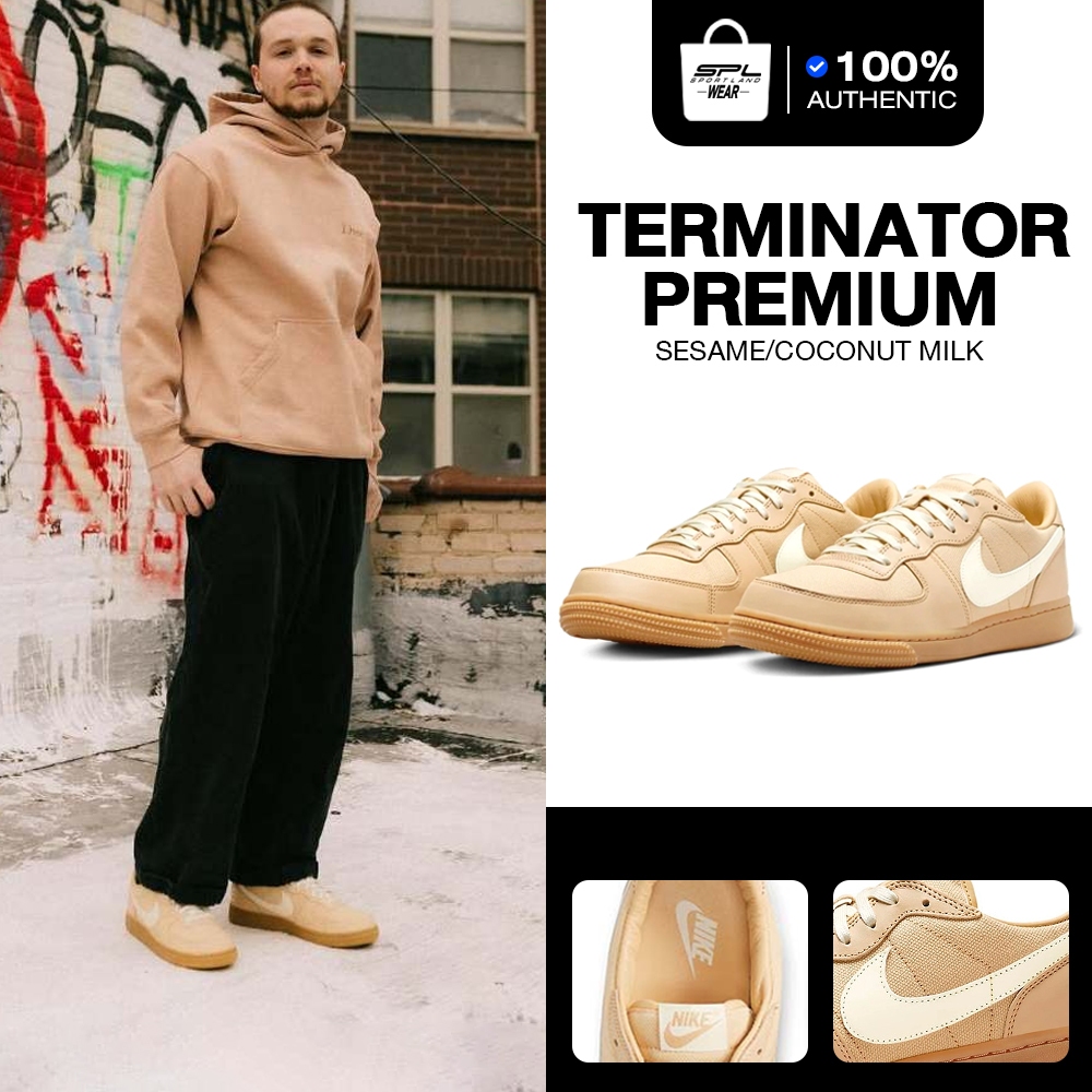 Nike ไนกี้ รองเท้าผ้าใบ รองเท้าแฟชั่น OL M Terminator Low PRM Sesame Coconut Milk FZ3964-252 (5700)
