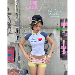 Buarchom Whimsy Shorts กางเกงขาสั้นพับขอบ เอวต่ำ