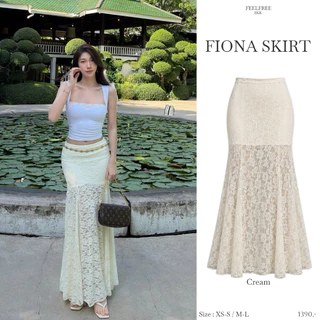 Fiona Skirt 1390.- กระโปรงยาวลูกไม้ทรงสวย ผ้าลูกไม้พรีเมียม ซับหนา2 ชั้น ใส่เข้ารูปตามสรีระ