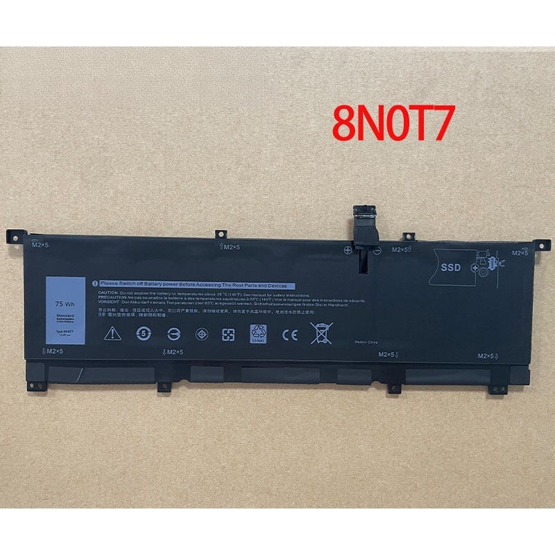 📢Dell 8N0T7 battery for Dell XPS 15 9575 P73F P73F001 / Precision 5530 2-in-1 Series 0TMFYT แบตเตอรี