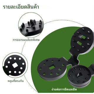 คลิปหนีบสแลน ตาข่ายกรองแสง 50/100/200ชิ้น ใช้ซ้ำได้ แข็งแรงทนทาน รูรอดเชือก เหมาะกับสวนและเรือนกระจก