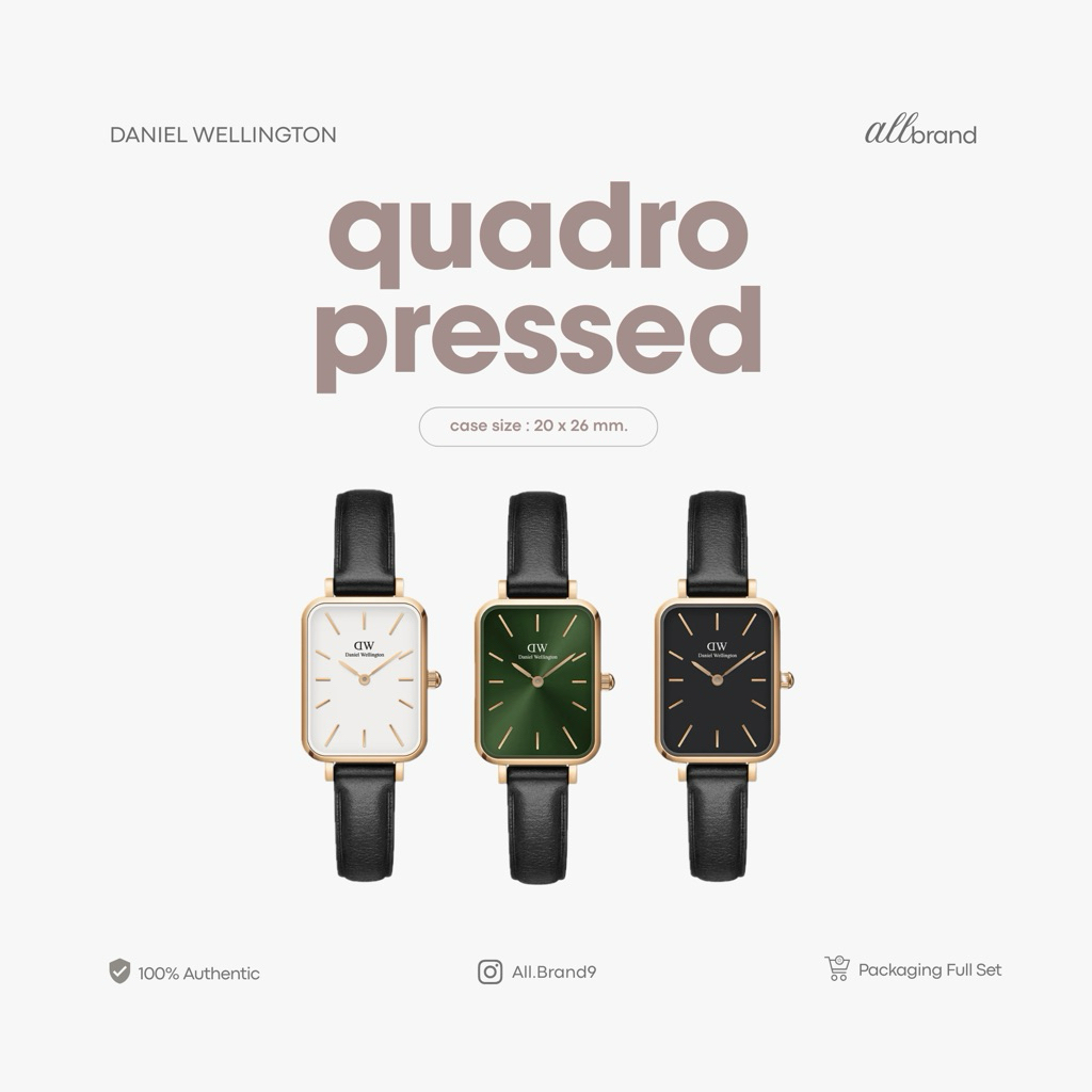 ( พร้อมส่ง ) นาฬิกา DW รุ่น Quadro Pressed🖤