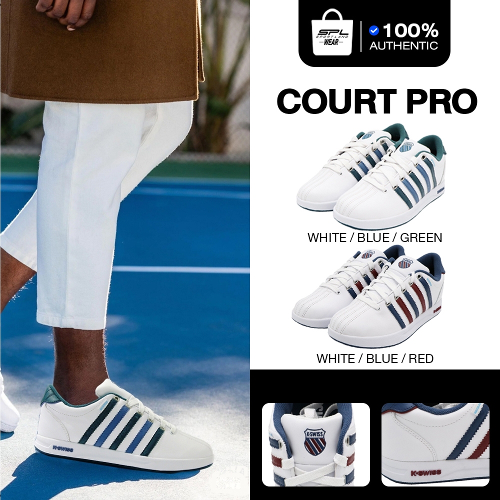 K-Swiss Collection เคสวิส รองเท้าผ้าใบ รองเท้าลำลอง สำหรับผู้ชาย M Court Pro WP 08389-141 / 08389-175 (2990)