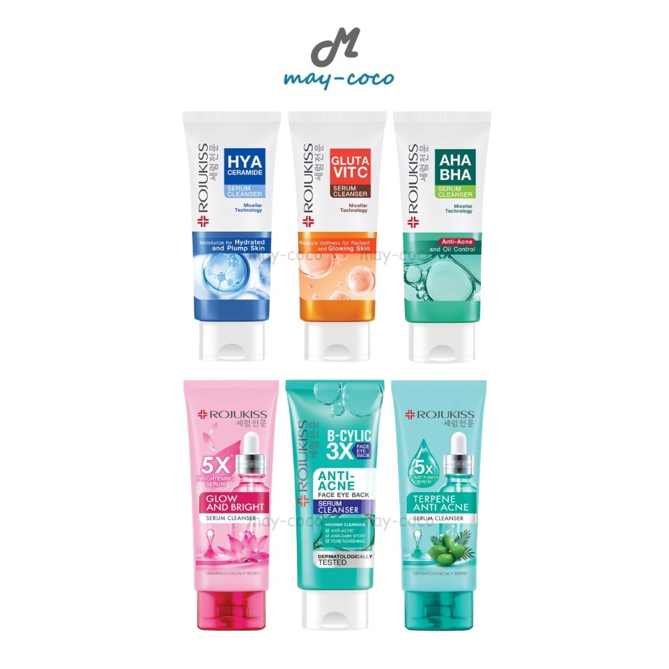 ถูก/แท้/มีไลฟ์ เจลล้างหน้า Rojukiss Serum Cleanser ล้างเครื่องสำอาง ล้างหน้า ทำความสะอาดหน้า อ่อนโยน กระจ่างใส ชุ่มชื้น